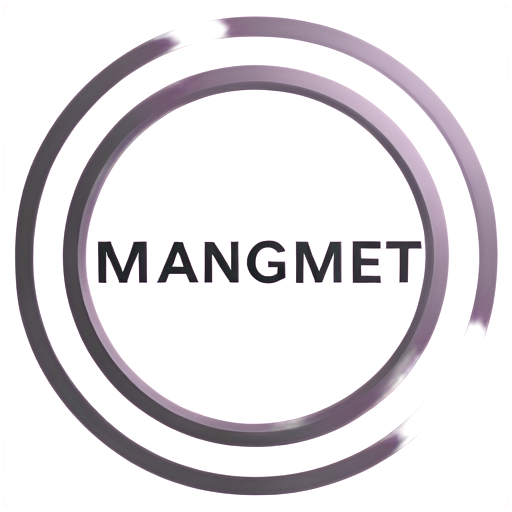 management framework, scheme, system with elements and links, black and white - icon | sticker