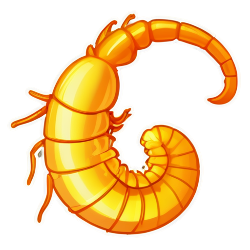 golden shrimp - icon | sticker