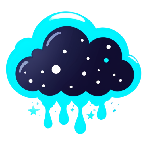 Galaxy with cloud a website logo - icon | sticker