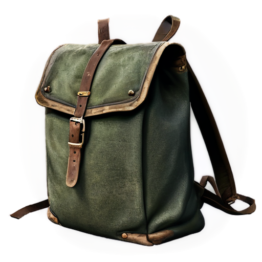 Simple poor medieval backpack - icon | sticker