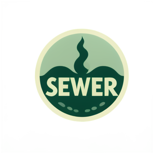 sewer cleaning logo - icon | sticker