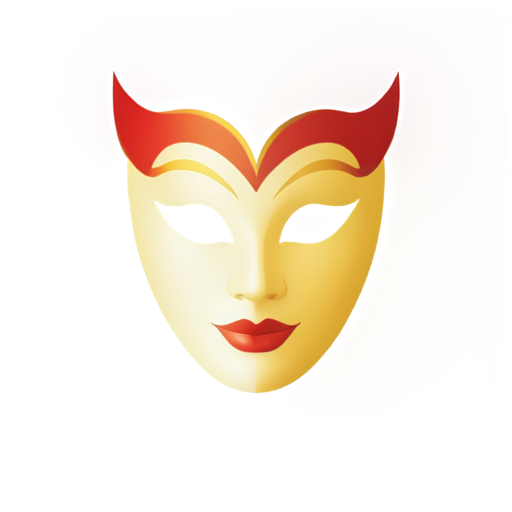 carnival mask, without unnecessary additions, simple, memorable, elegant, without a mouth, just for the eyes - icon | sticker