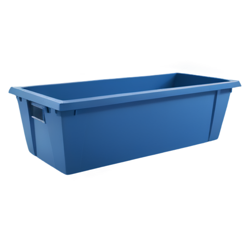 trash container horizontal blue color - icon | sticker