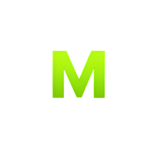 Minecraft style word: M - icon | sticker