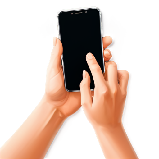 A hand heroically reaches out with a smartphone in the air - icon | sticker