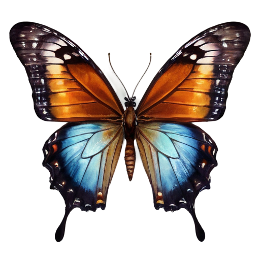 rusty butterfly - icon | sticker