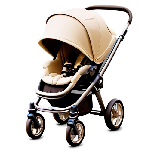 baby strollers icon beige no background - icon | sticker