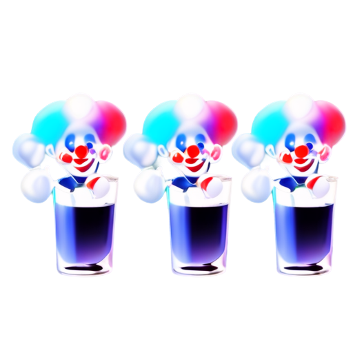 six drinkin alcohol clowns - icon | sticker