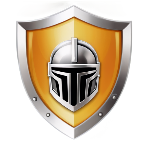 Shield and helmet outline icon - icon | sticker