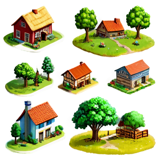 villages for country living - icon | sticker