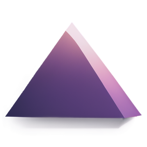 3D Egypt Pyramids in purple gradient - icon | sticker