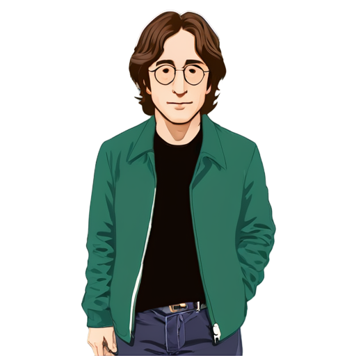 john lennon in Moscow - icon | sticker