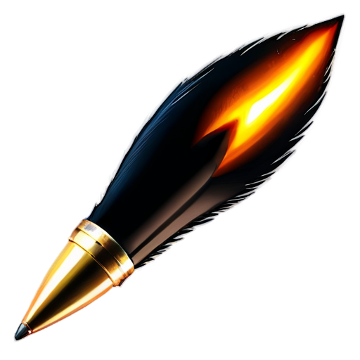 bullet fast fling with fire - icon | sticker