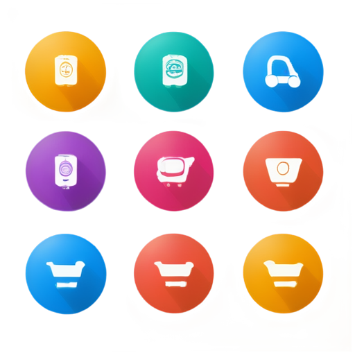 Create 10 icons, for a food delivery app: cart, menu, search, order, profile, settings, payment, delivery, reviews, promotions. - icon | sticker