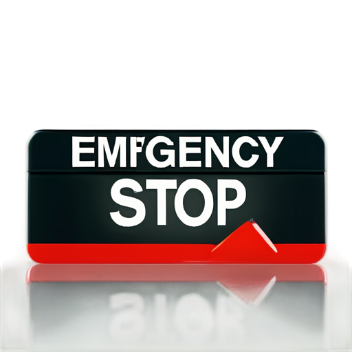 eliminates an emergency stop - icon | sticker