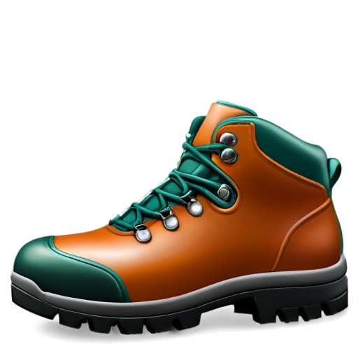 dark green hiking boot for app icon - icon | sticker