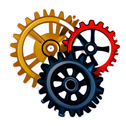 Rice ears, gears, icon icons - icon | sticker