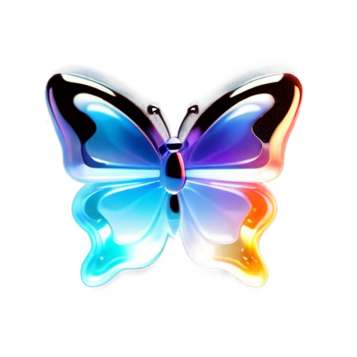 butterfly,luminescence, - icon | sticker