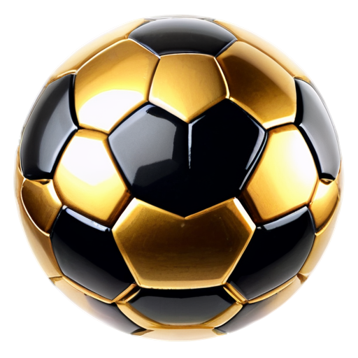 gold and black soccer ball - icon | sticker