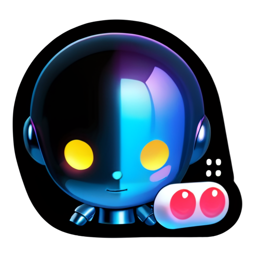 Generate an svg icon, which describes an AI robot making selections - icon | sticker