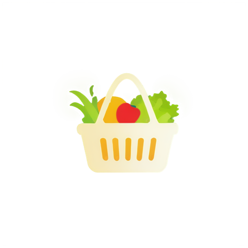 shopping and organize food - icon | sticker