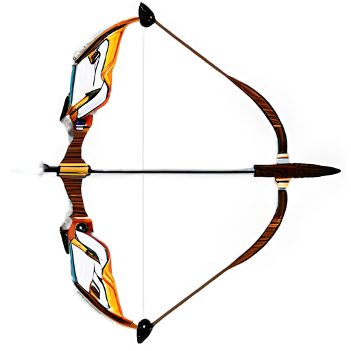 fancy archery bow - icon | sticker