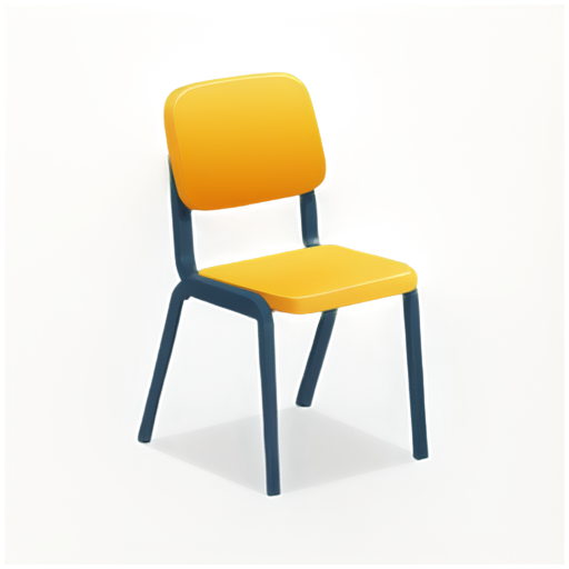 simple icon for a mobile app of chair with plastic covering it, this icon is to be used in a blue color pallete, the icon should be designed in the apple design language and be 2d - icon | sticker