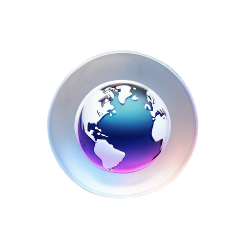 planet, leaves, translation agency logo - icon | sticker