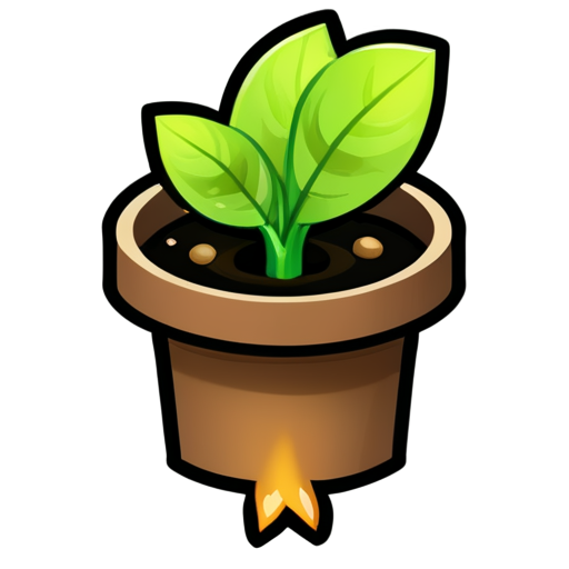 An app icon for an application for making game maps. It's called MapSprout. The icon should contain a flat icon for a map and a plant sprout - icon | sticker