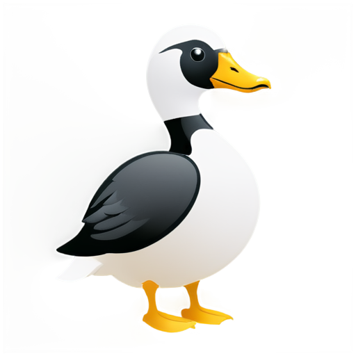 goose with a monocle - icon | sticker