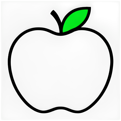 hand drawed gta 5 style apple - icon | sticker
