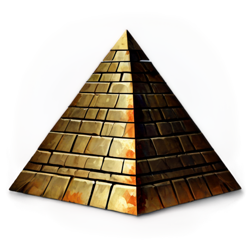 medieval pyramid icon - icon | sticker