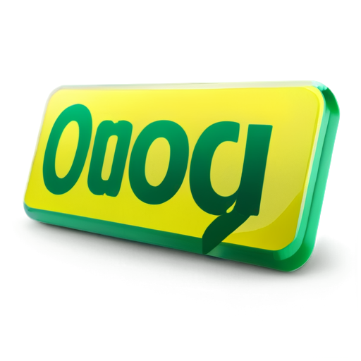 Green mark on yellow quote - icon | sticker