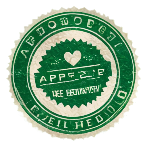 green round stamp with the inscription "approved by Sofia Pet" - icon | sticker