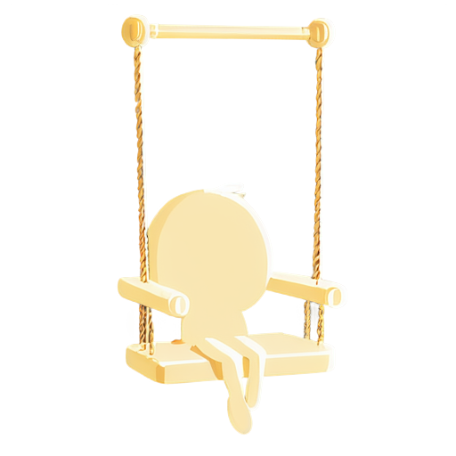 swing icon light beige no background - icon | sticker