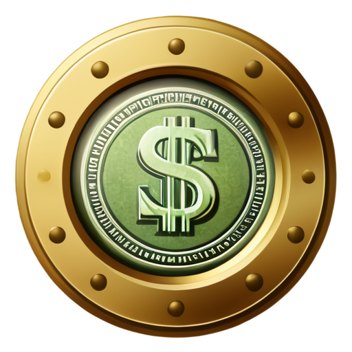 medieval Cash icon circle around it - icon | sticker