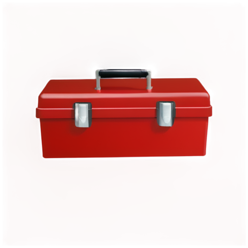 Red Small Tool box - icon | sticker