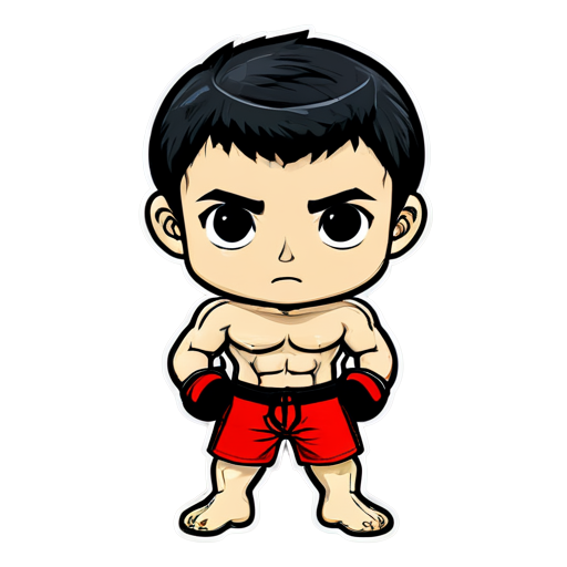 mma fighter - icon | sticker