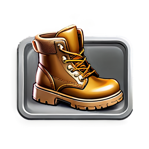 I need you to create a high-quality, visually appealing icon for a computer game. This icon will represent regular-level boots - icon | sticker