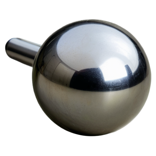 Deep rolling device that looks like a ball on the end of the device that roll on metallic shit, to make it denser and smoother - icon | sticker