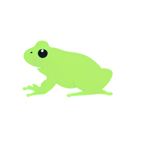 A simple frog - icon | sticker