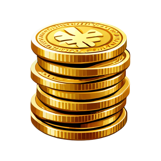 stack gold coins - icon | sticker