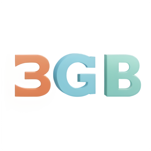 board game app logo with "BGB" text - icon | sticker