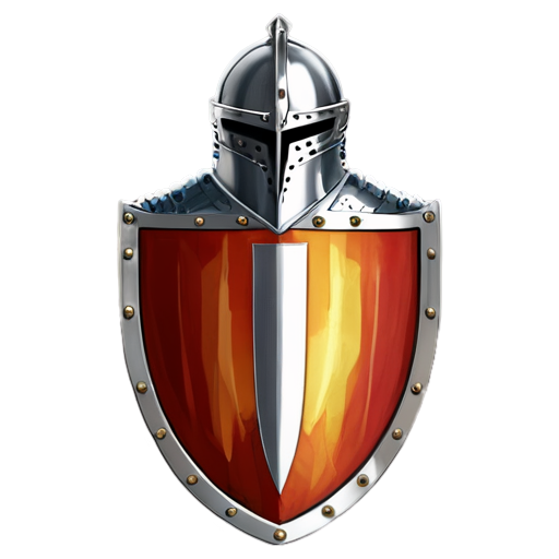 knight Shield and helmet - icon | sticker