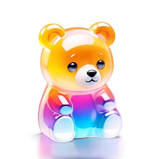 Siberian bear , natural , colorized, travel style - icon | sticker