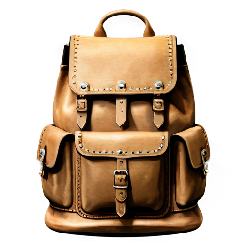 medieval open backpack - icon | sticker