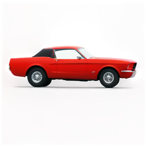 red mustang car - icon | sticker