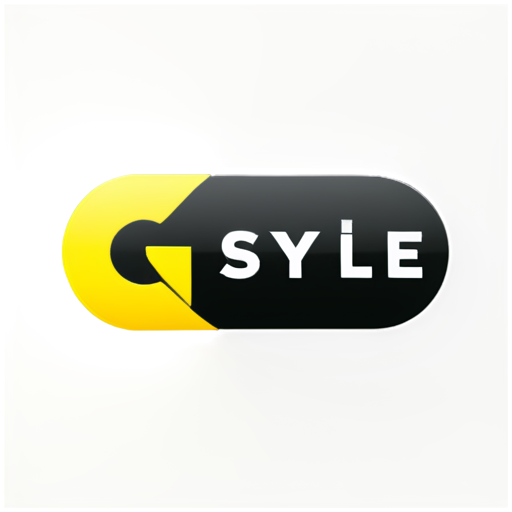 Create a logo bytext "G-Style" with using black and yellow collors - icon | sticker