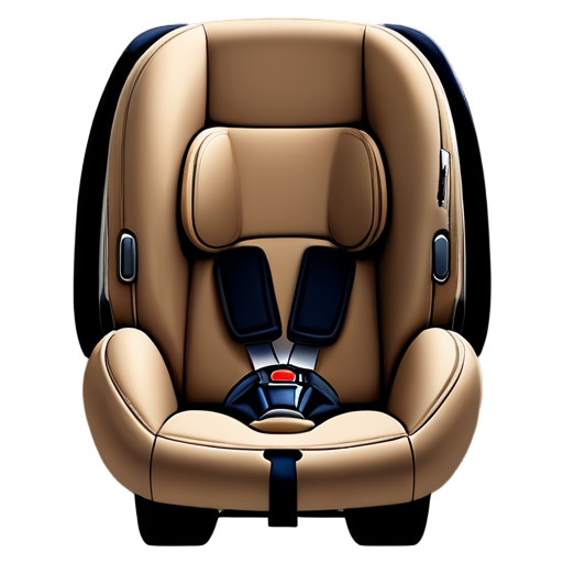 baby seat car icon beige no background - icon | sticker