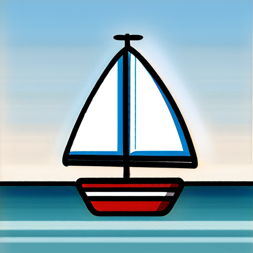 sailing boat - icon | sticker